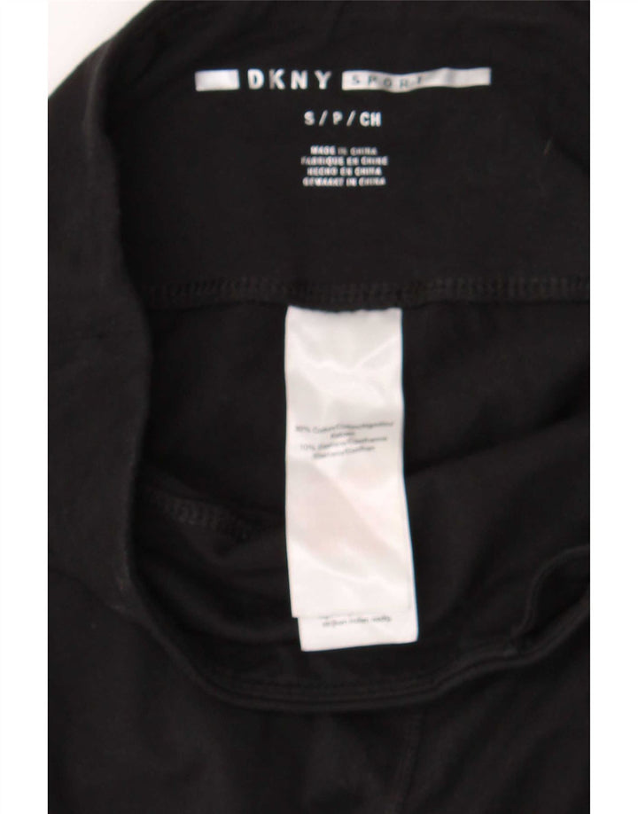 Leggings grafici da donna Dkny piccoli in cotone nero