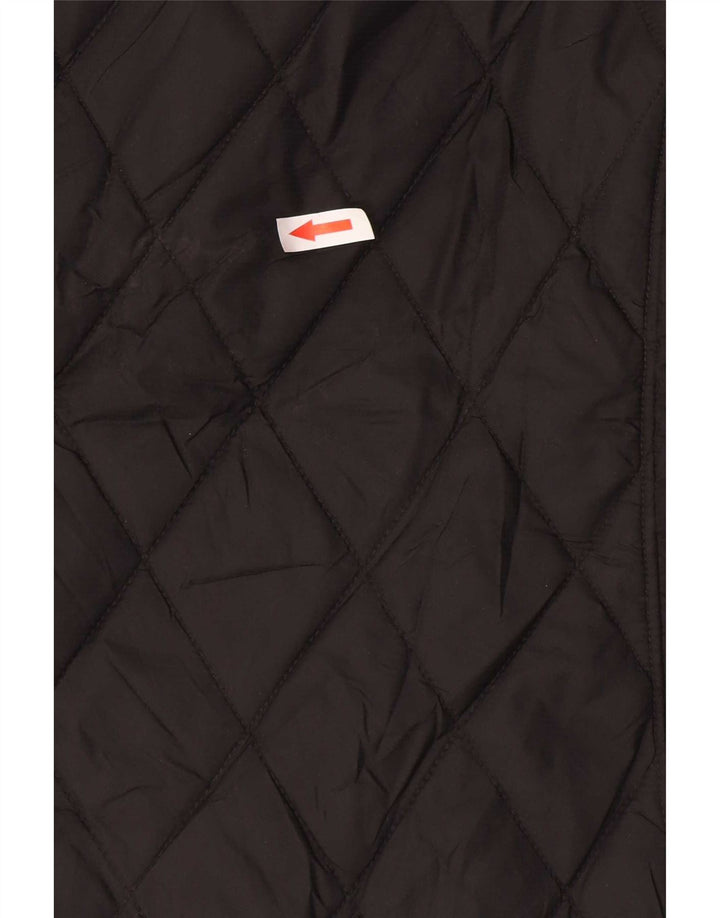 Giacca trapuntata da donna Eddie Bauer UK 18 XL nylon nero
