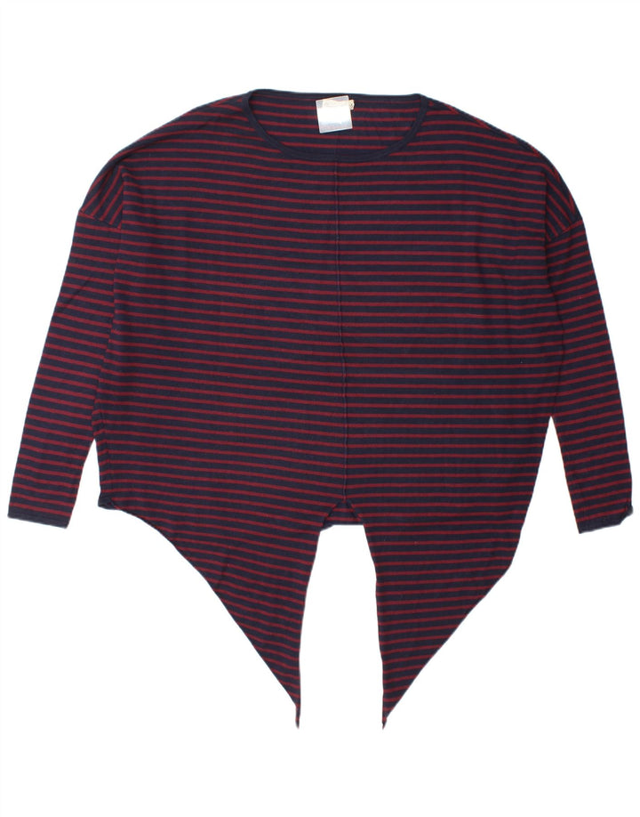 Phase Eight Top oversize da donna a maniche lunghe UK 16 Large a righe blu navy