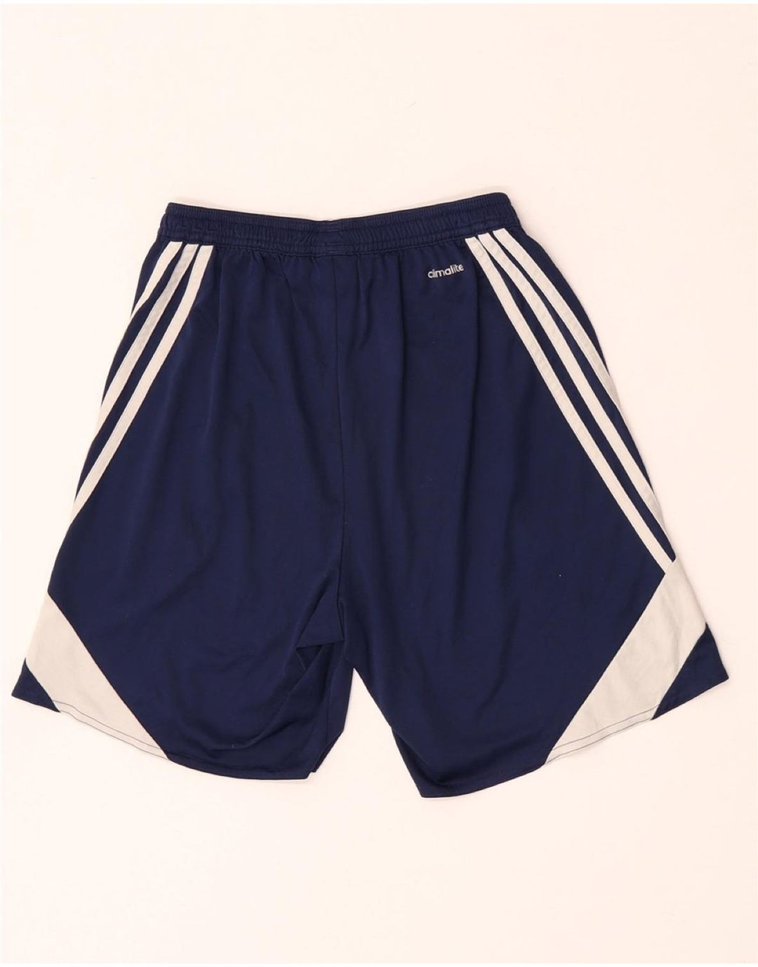 Pantaloncini sportivi Adidas Climalite da uomo piccoli in poliestere color block blu navy