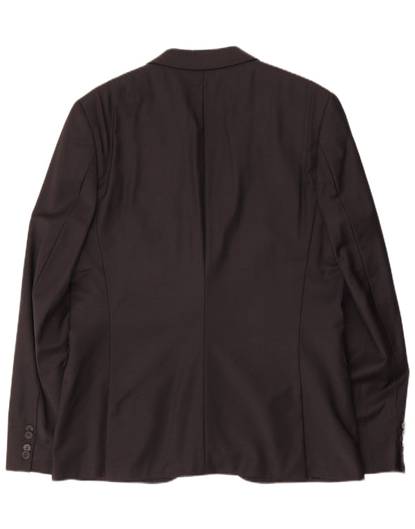 Giacca blazer da uomo a 2 bottoni Hugo Boss EU 52 XL lana nera
