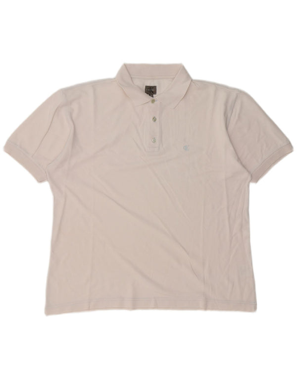 Polo da uomo Calvin Klein XL in cotone bianco