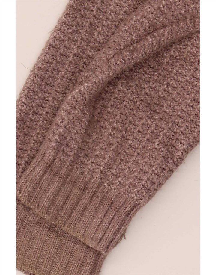 Maglione cardigan aperto oversize da donna Fat Face UK 16 Large Marrone Viscosa