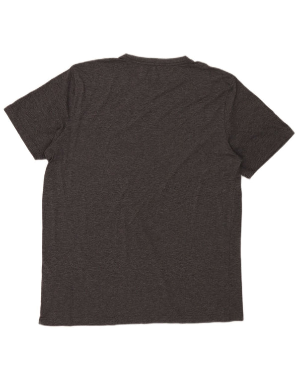 T-shirt grafica da uomo Puma Top XL in poliestere grigio