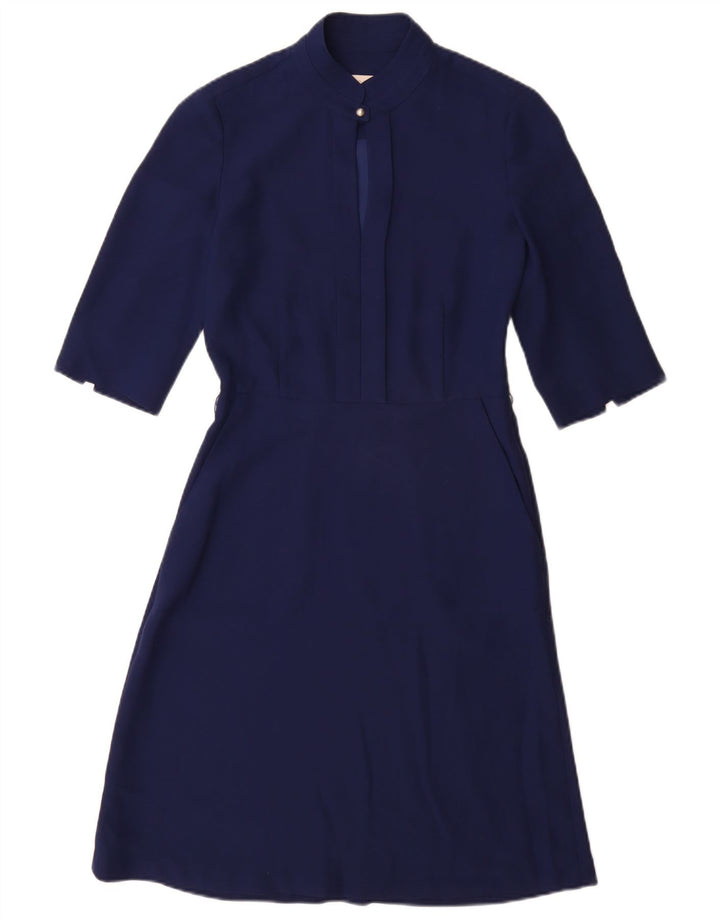 Abito a trapezio da donna Hobbs UK 4 XS poliestere blu navy