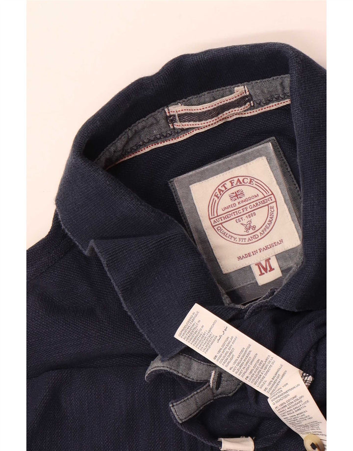 Polo da uomo Fat Face in cotone blu navy medio