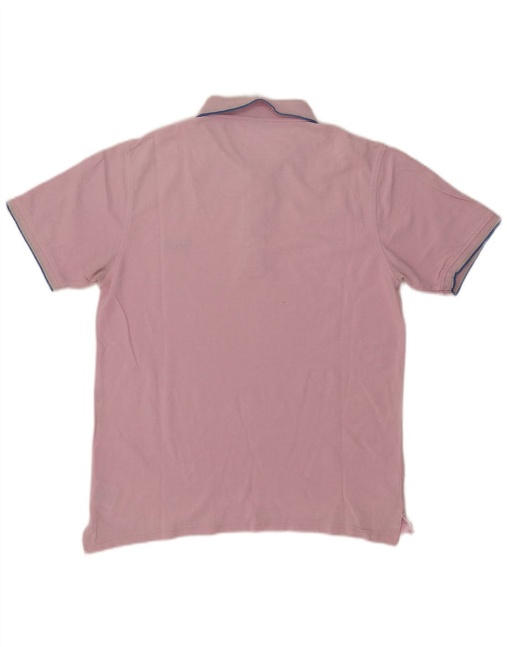 Polo Reebok da uomo in cotone rosa medio