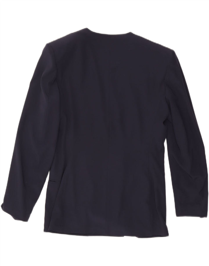Giacca blazer doppiopetto da donna VINTAGE IT 44 medio blu navy