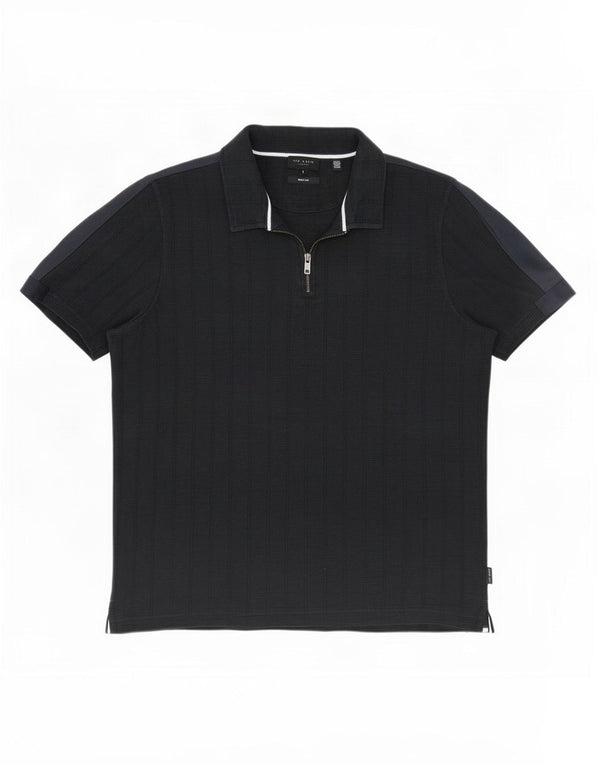 Polo regolare da uomo Ted Baker taglia 6 2XL cotone nero