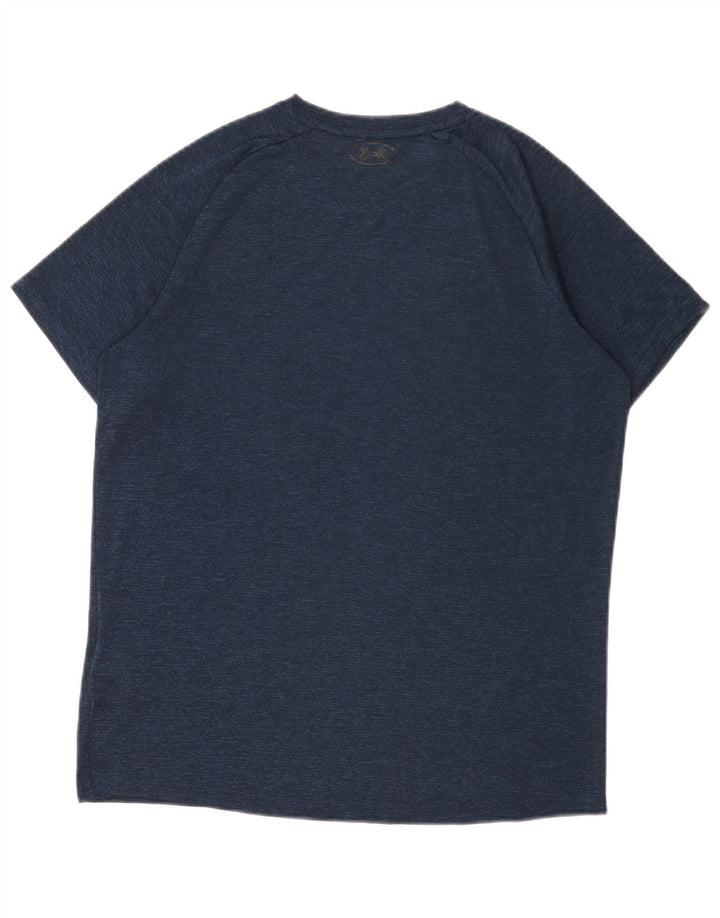 T-shirt da ragazzo Under Armour 13-14 anni XL poliestere screziato blu navy