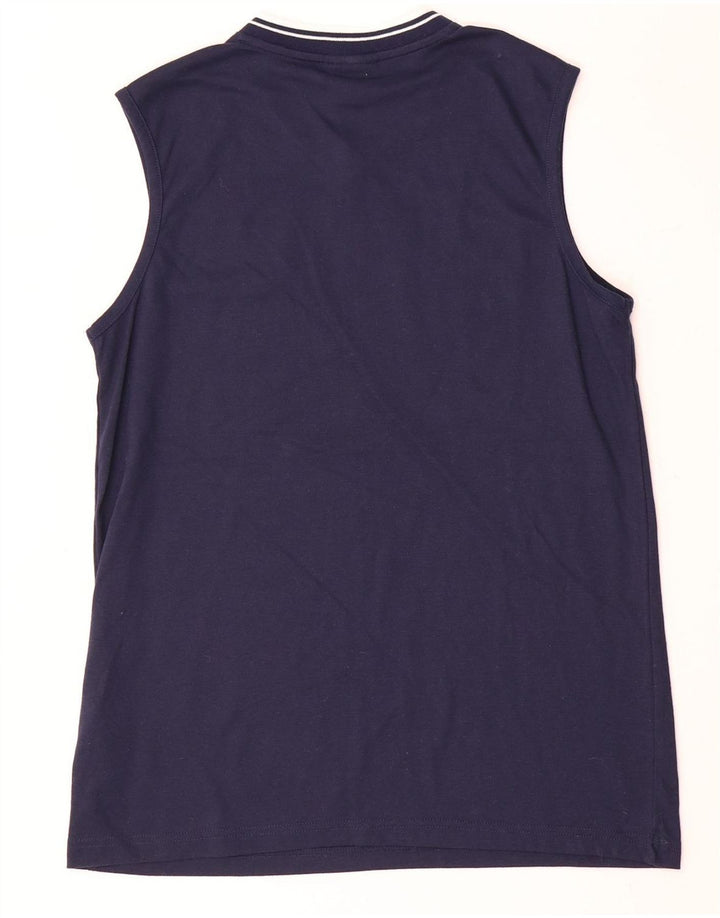 Canotta da uomo Umbro in poliestere medio blu navy