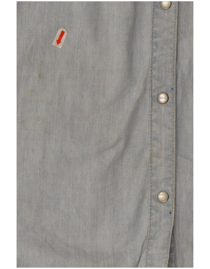 Camicia di jeans da donna Fat Face UK 16 grande cotone blu