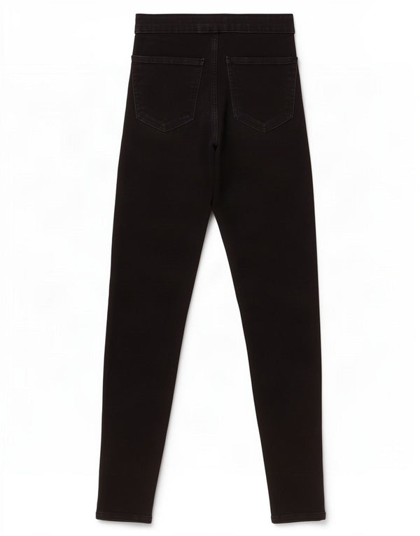 Jeans skinny Joni Crop da donna Topshop W25 L26 cotone nero