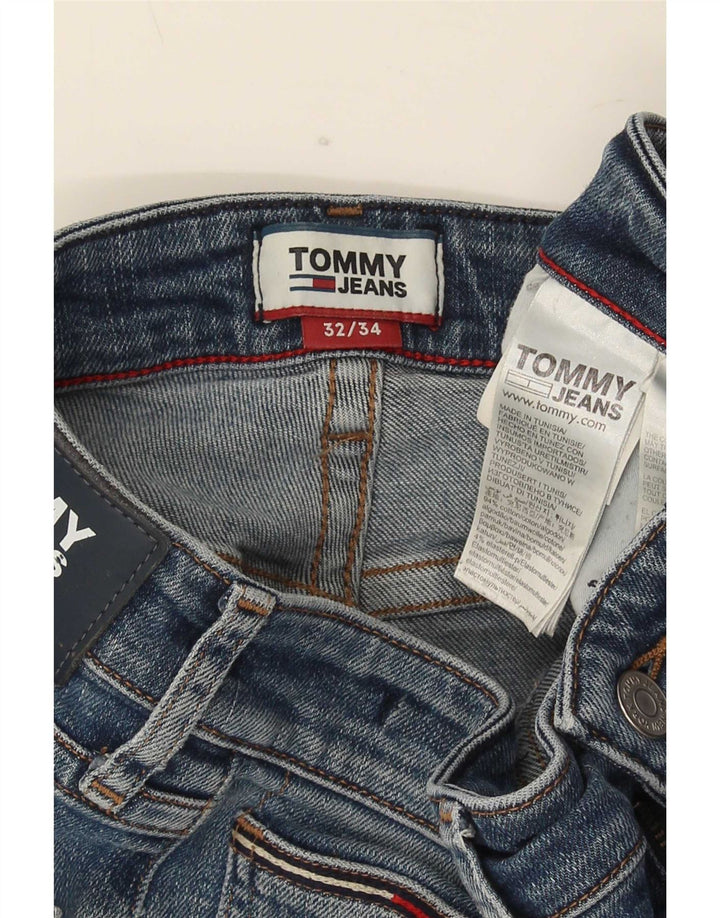 Jeans bootcut da uomo Tommy Hilfiger W32 L34 cotone blu