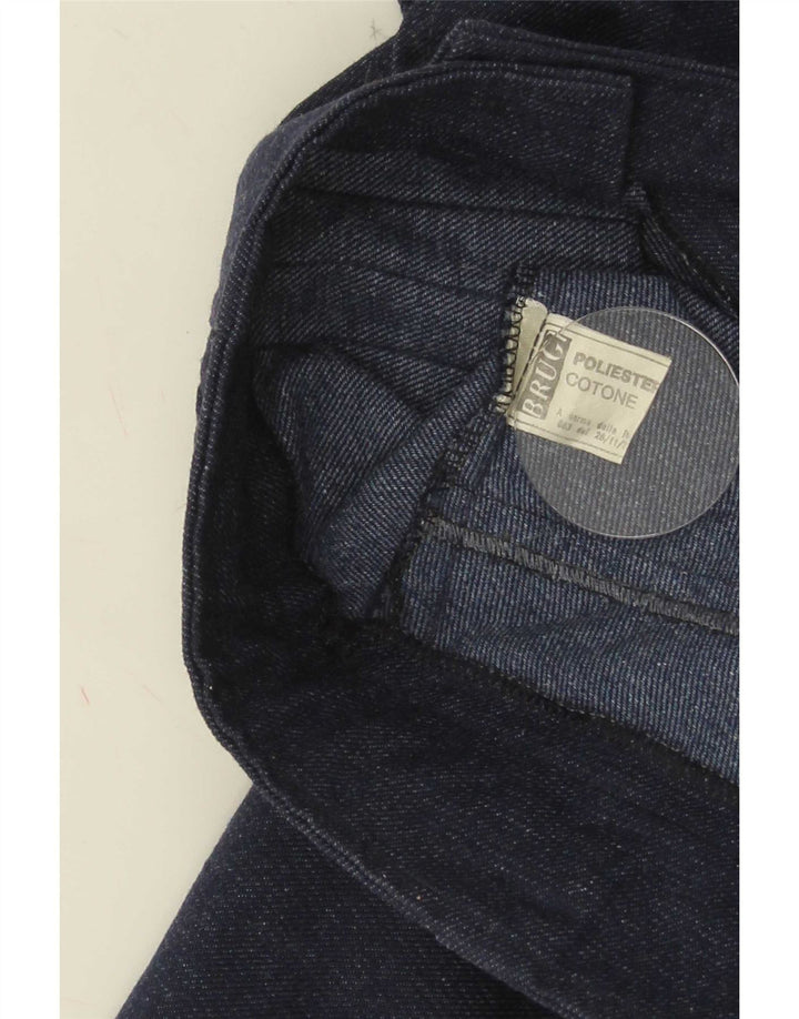 Gonna a trapezio da donna Brugi W30 poliestere blu navy medio