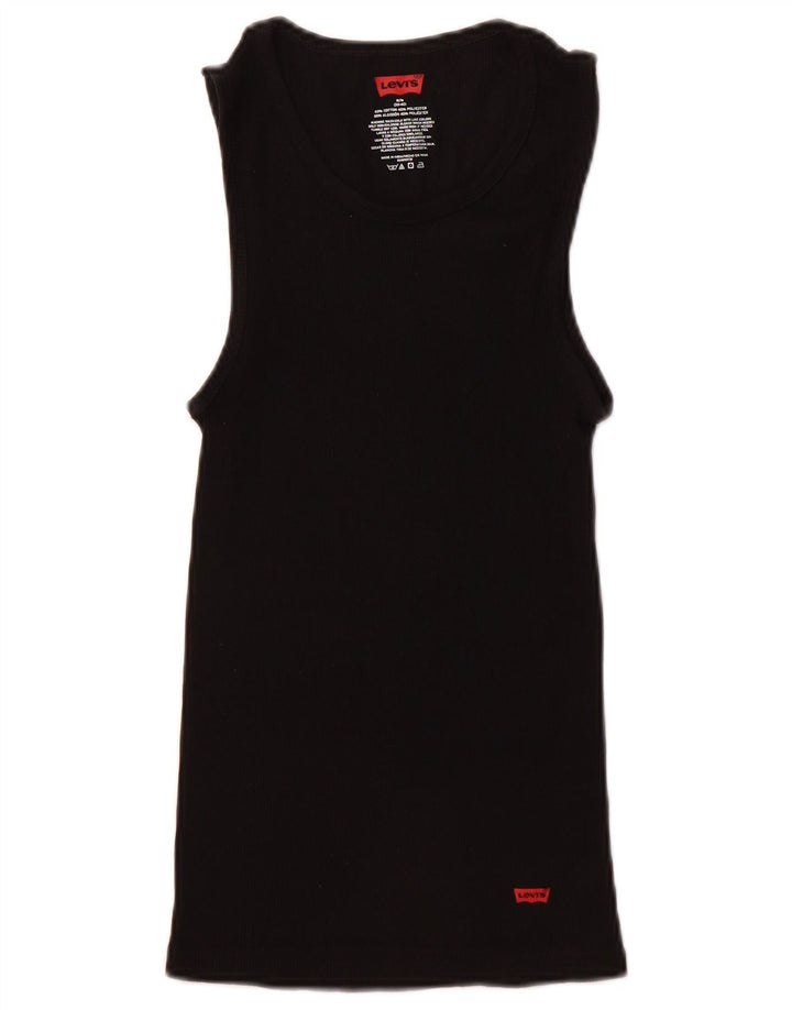 Canotta da uomo LEVI'S UK 38/40 cotone nero medio