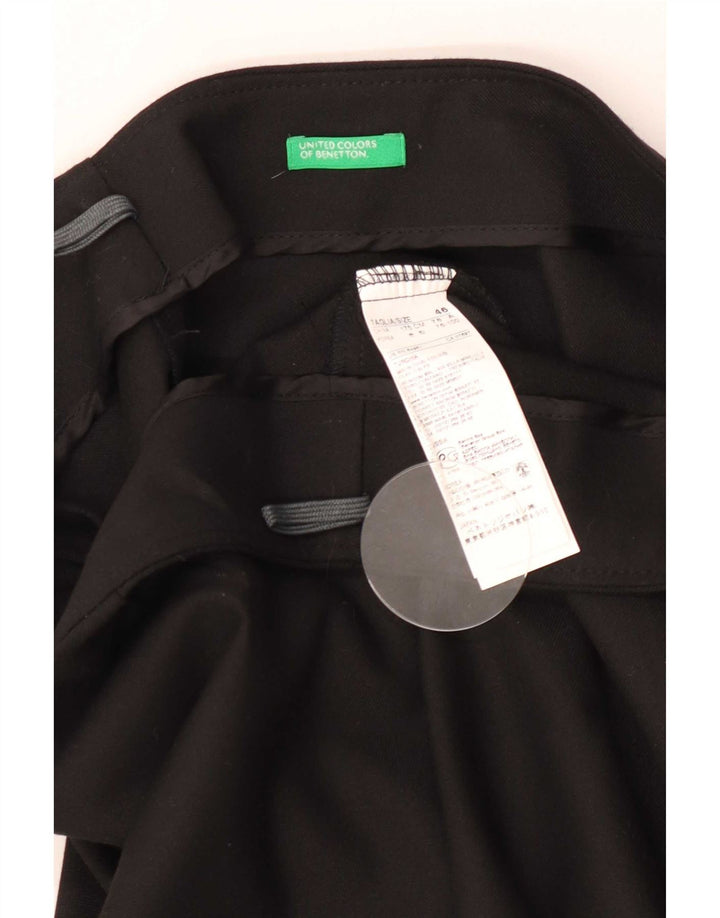 Gonna a tubino da donna Benetton IT 46 Large W32 Poliestere nero