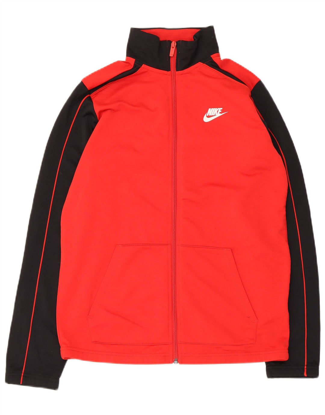 Giacca da tuta Nike da ragazzo, 13-14 anni, XL, in poliestere color block rosso