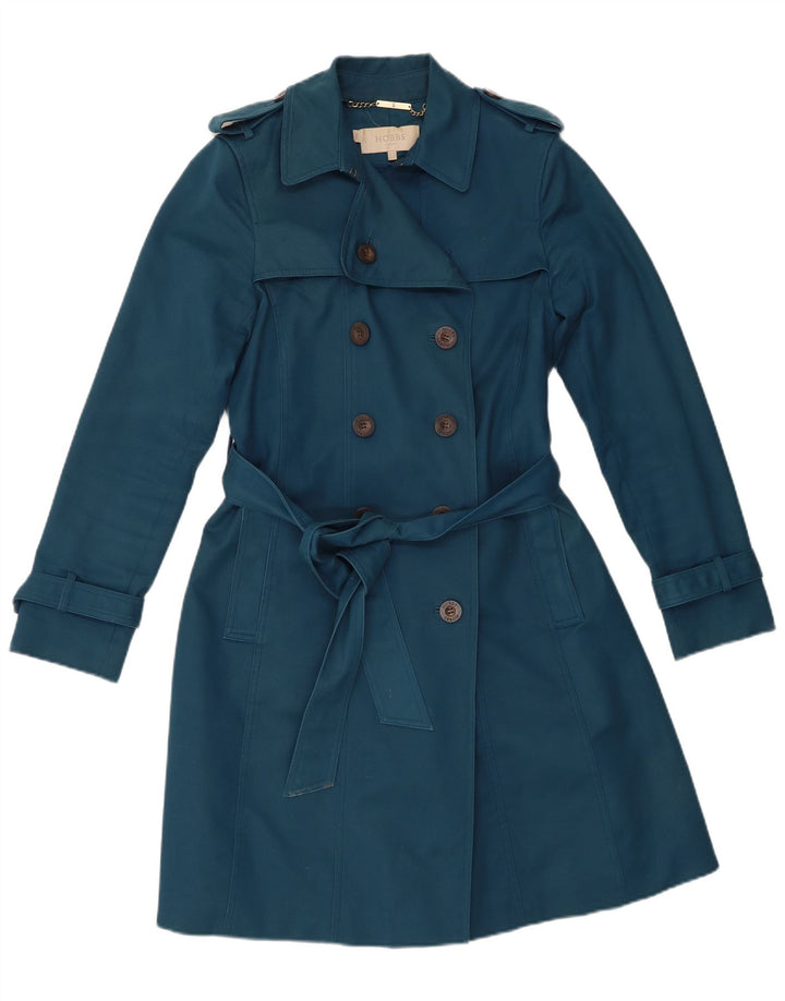 Trench da donna Hobbs UK 10 piccolo cotone blu