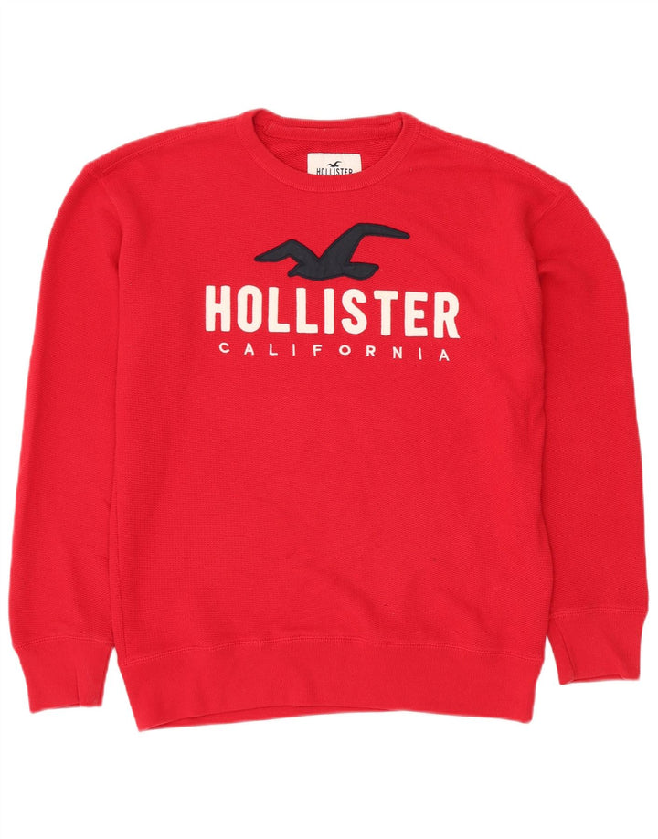 Felpa grafica da uomo HOLLISTER Maglione piccolo rosso in cotone
