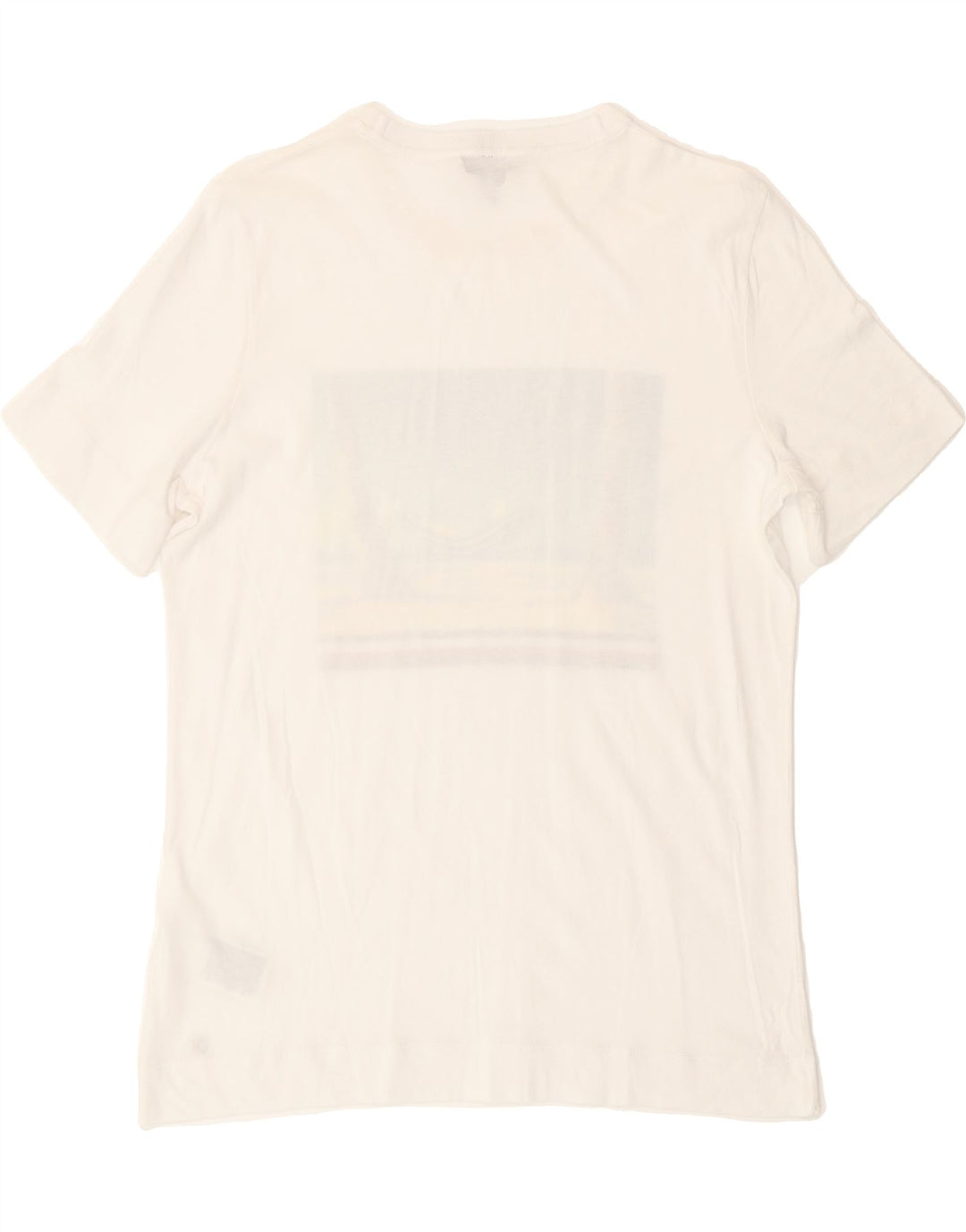 TOMMY HILFIGER Mens Graphic T-Shirt Top Small White Cotton Vintage Tommy Hilfiger and Second-Hand Tommy Hilfiger from Messina Hembry 