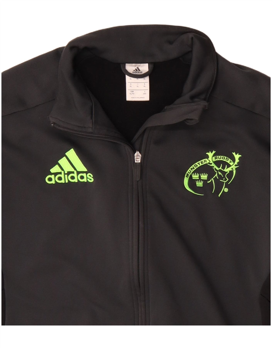 Adidas Uomo Munster Rugby Tuta Top Giacca XL Nero Poliestere