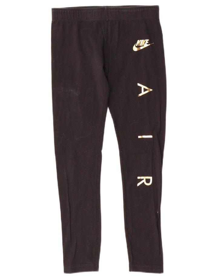 Leggings grafici Nike per ragazze 10-11 anni cotone nero medio