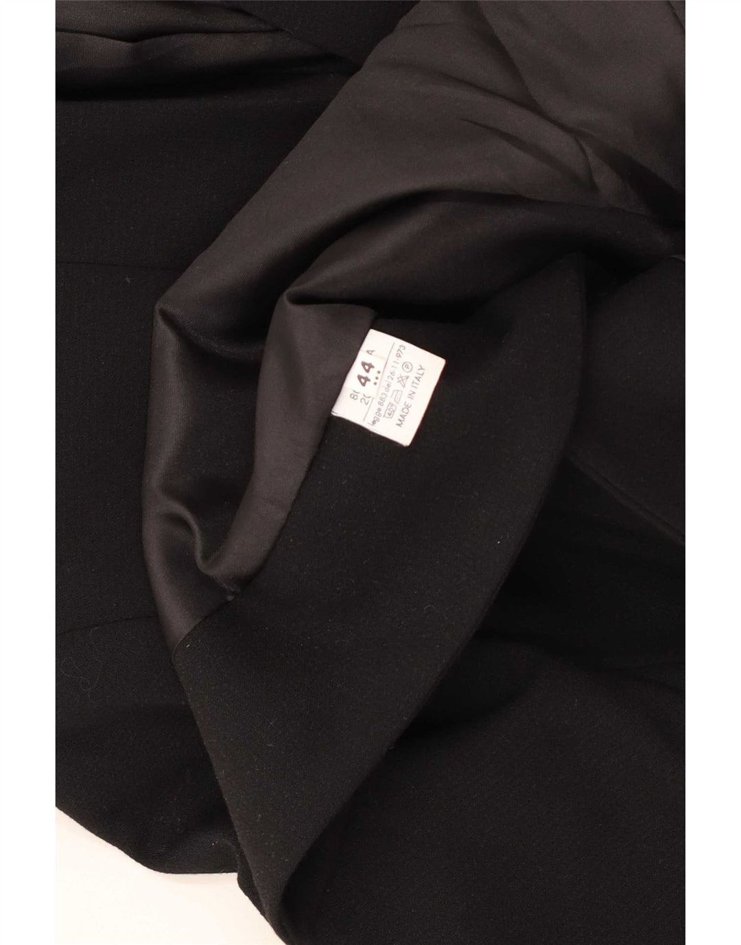 Giacca blazer vintage da donna a 3 bottoni IT 44 lana nera media