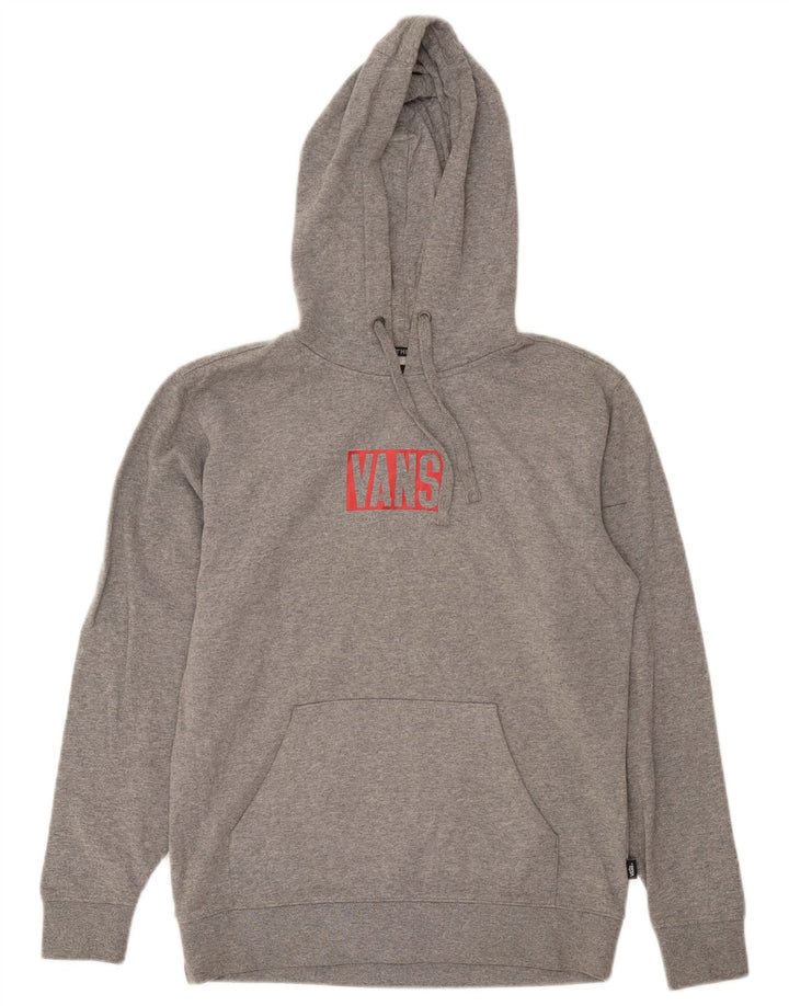 Felpa con cappuccio grafica da uomo Vans XS grigia