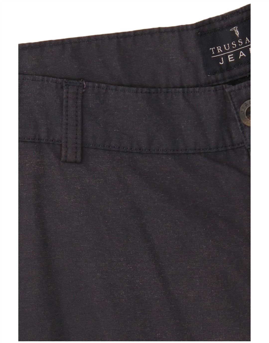 Pantaloni Chino Dritti Uomo TRUSSARDI IT 52 XL W36 L34 Blu Navy Cotone
