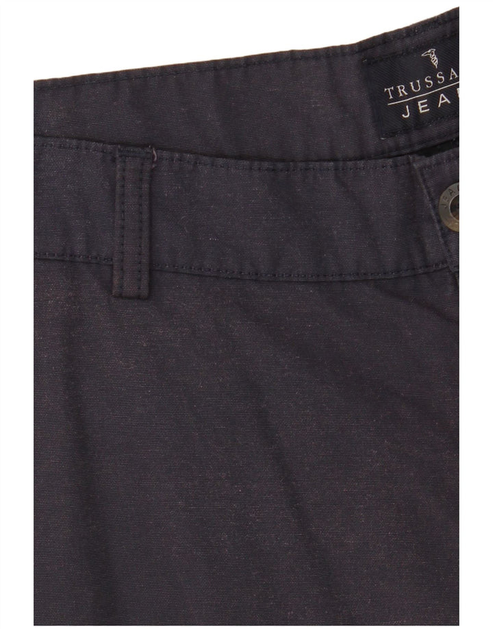 Pantaloni Chino Dritti Uomo TRUSSARDI IT 52 XL W36 L34 Blu Navy Cotone