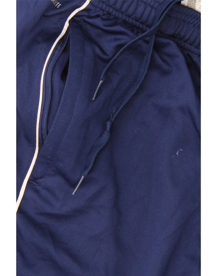 Pantaloni da tuta Adidas Climalite da uomo di grandi dimensioni in poliestere blu navy