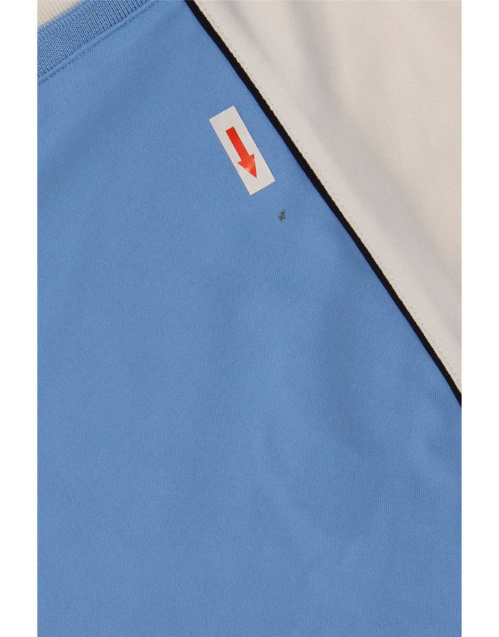 T-shirt grafica da uomo Asics Top in poliestere color block blu medio