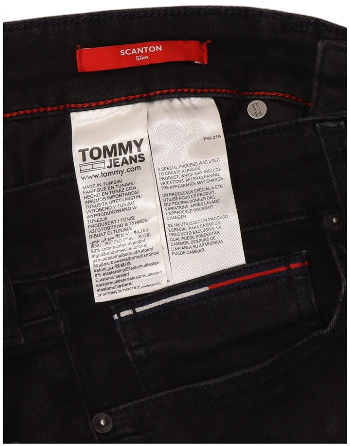 Tommy Hilfiger Uomo Scanton Slim Jeans W32 L32 Cotone Grigio