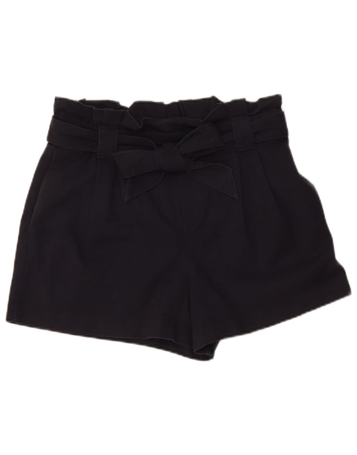 Pantaloncini chino a vita alta da donna Zara medi W28 blu navy