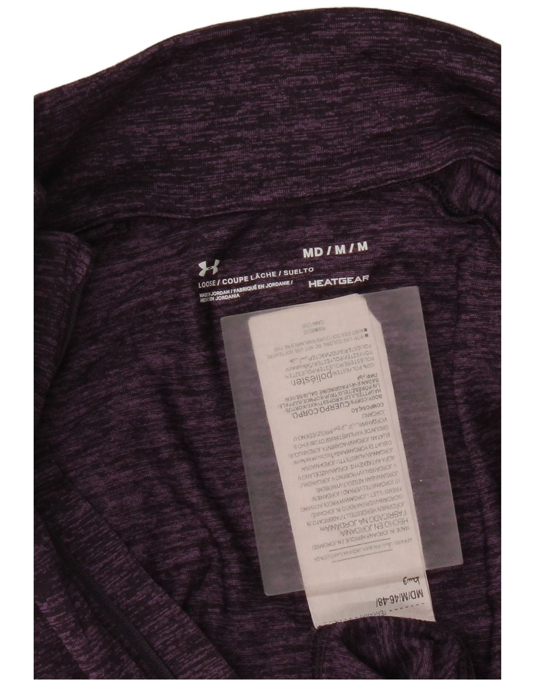 Maglietta Under Armour da donna Heat Gear Pullover UK 12 Medium Purple