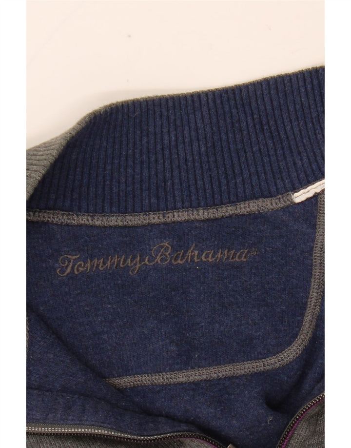 TOMMY BAHAMA Maglione da uomo con zip e collo XL Grigio