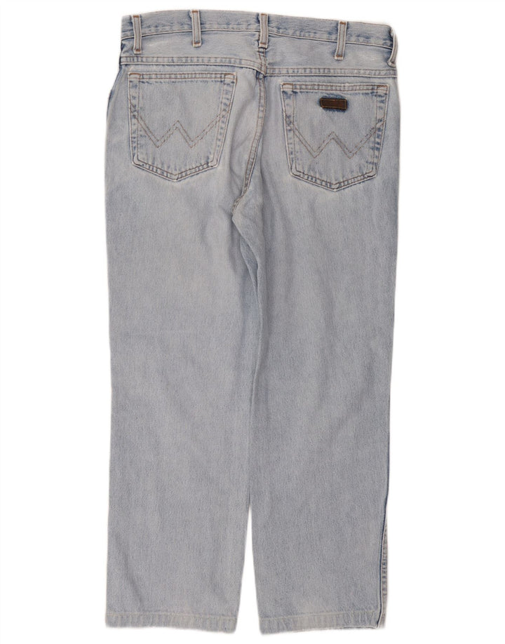 Jeans dritti da uomo Wrangler W34 L30 cotone blu