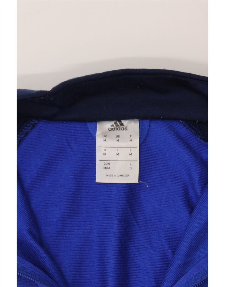 ADIDAS Mens Tracksuit Top Jacket Medium Blue Polyester Vintage Adidas and Second-Hand Adidas from Messina Hembry 