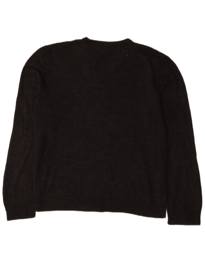Maglione con scollo a V blu Harbour da uomo Marks & Spencer XL grigio acrilico
