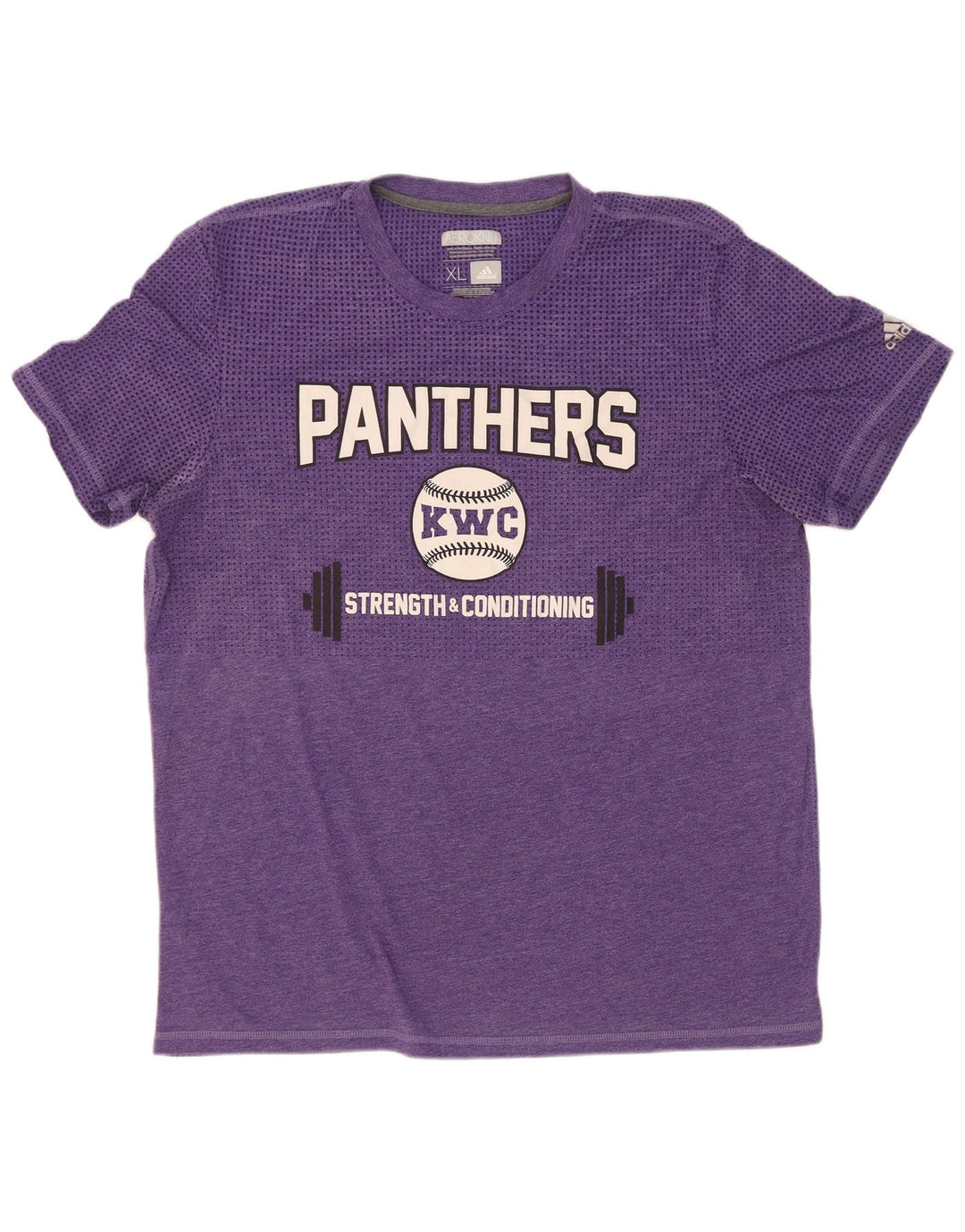 T-shirt grafica da uomo Adidas Panthers Top XL viola poliestere