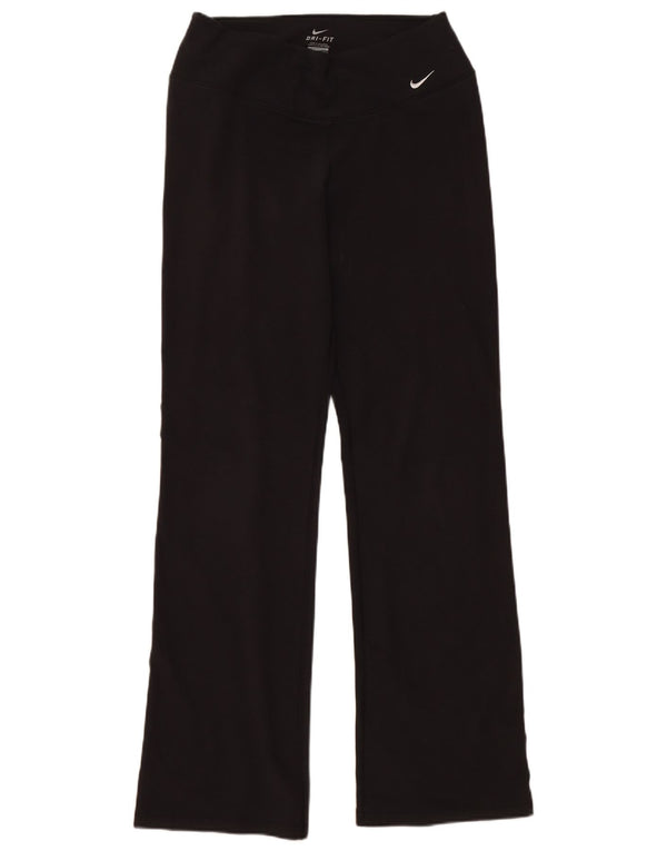 Pantaloni da tuta Nike Dri Fit da donna UK 14 cotone medio nero
