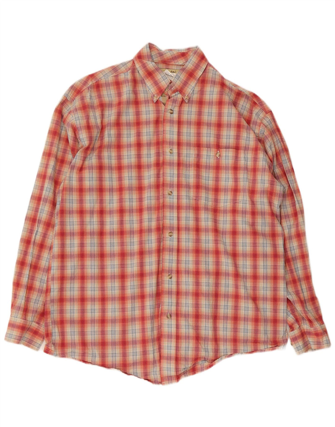 Camicia da uomo Wrangler in cotone a quadri rossi grandi