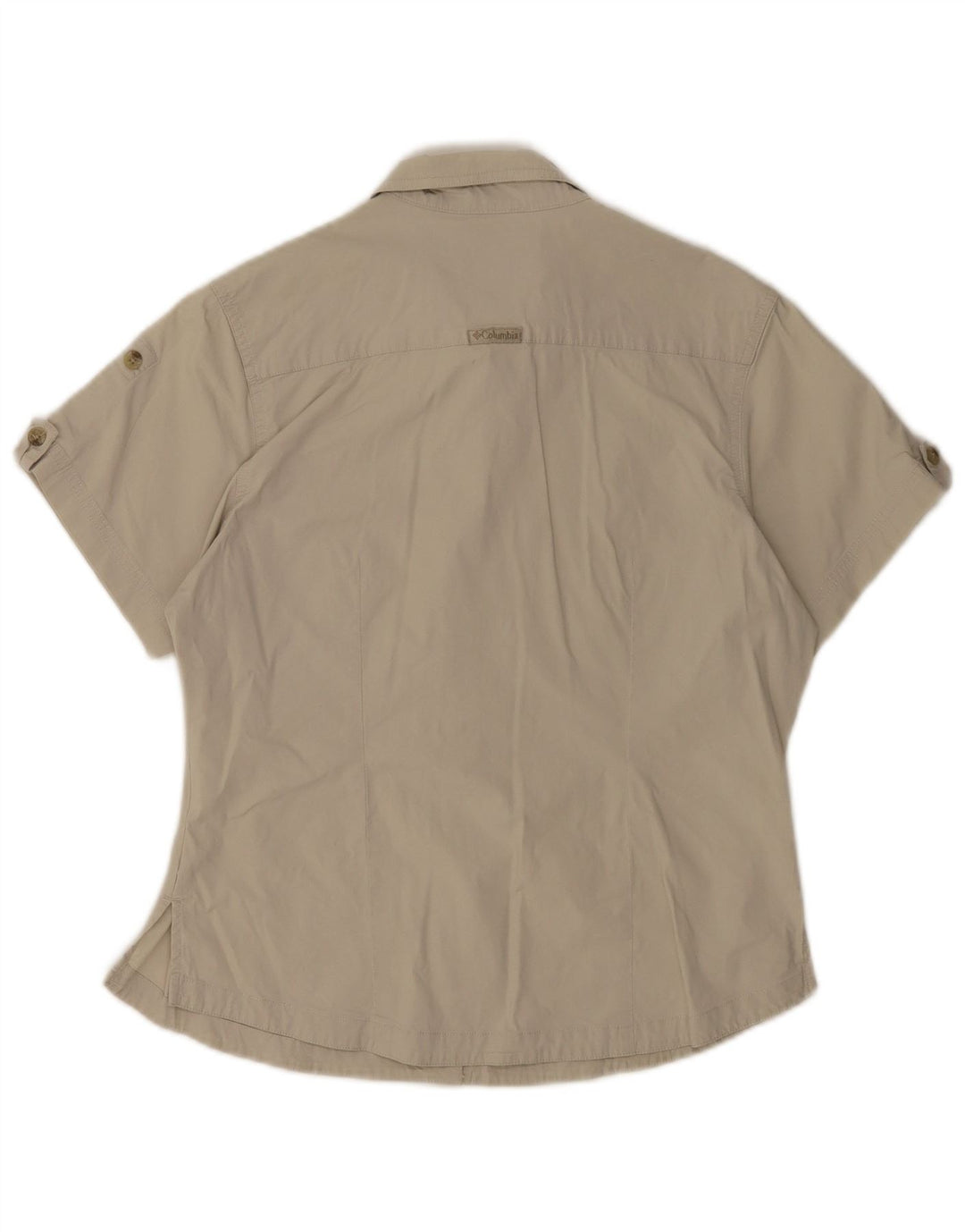 Camicia a maniche corte da donna Columbia UK 14 Cotone beige medio