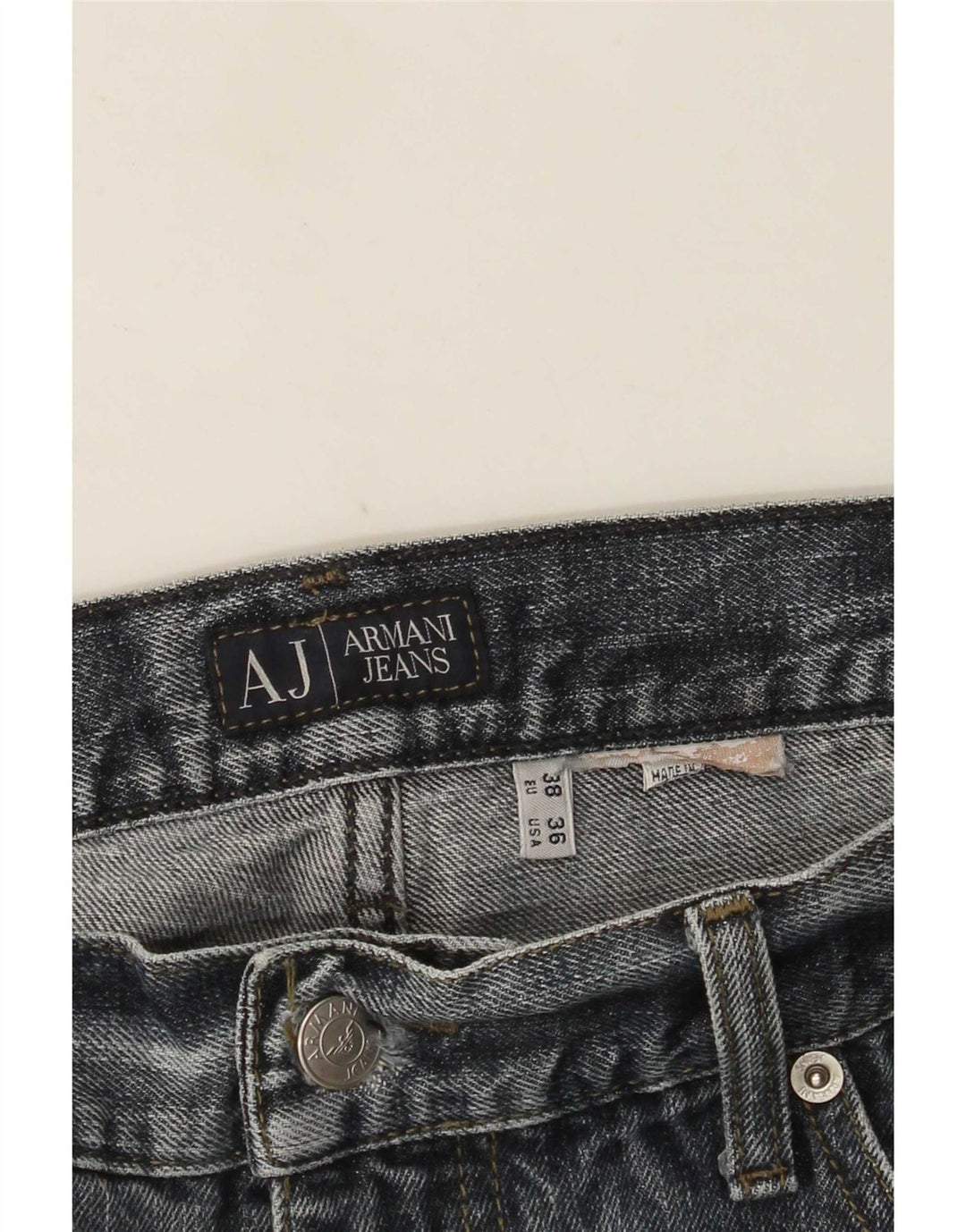 Jeans Cropped Armani Uomo W38 L26 Blu