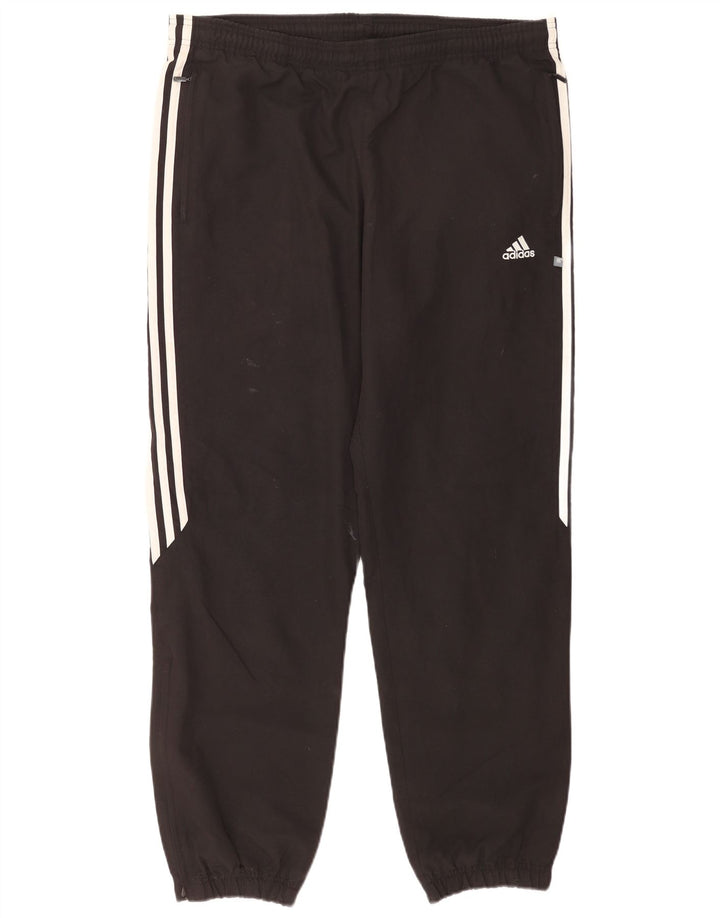 Pantaloni da tuta da uomo Adidas Joggers medi neri poliestere sportivi