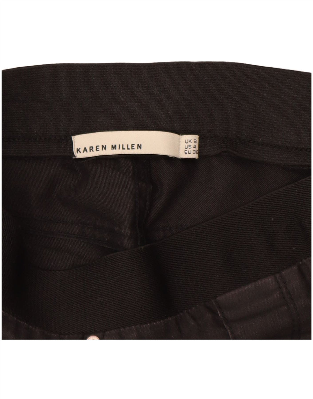 Pantaloni Jeggings Da Donna KAREN MILLEN UK 8 Small W26 L29 Nero
