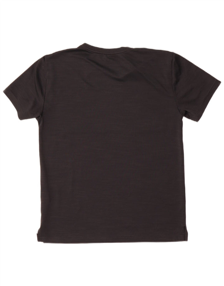 T-shirt grafica Nike da uomo Dri Fit vestibilità standard, piccola, in poliestere nero