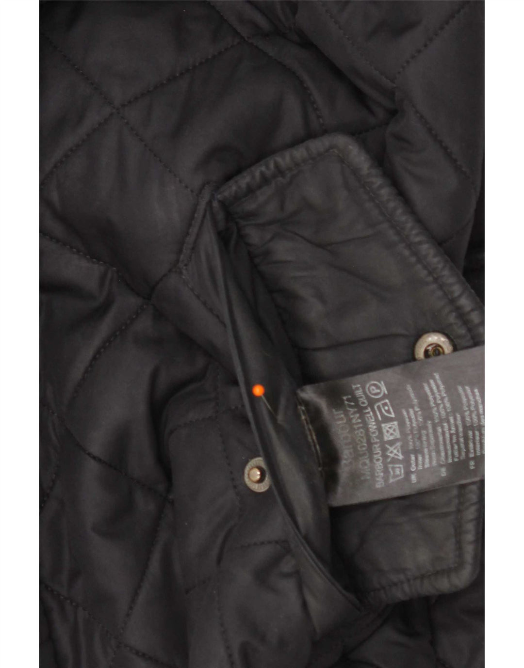 Giacca trapuntata da uomo Barbour UK 36 Small poliestere blu navy