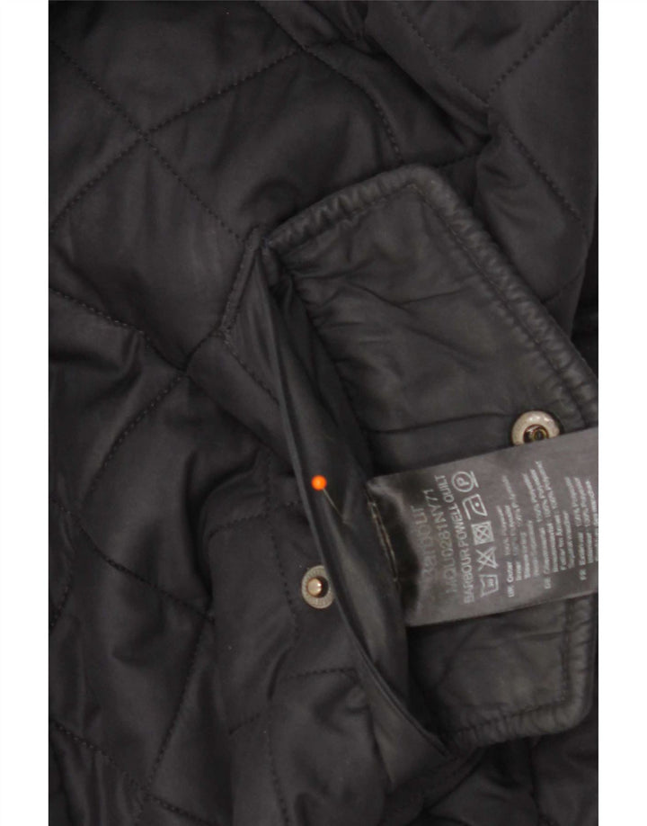 Giacca trapuntata da uomo Barbour UK 36 Small poliestere blu navy